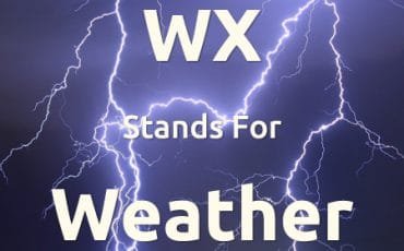 WX Abbreviation Means Weather
