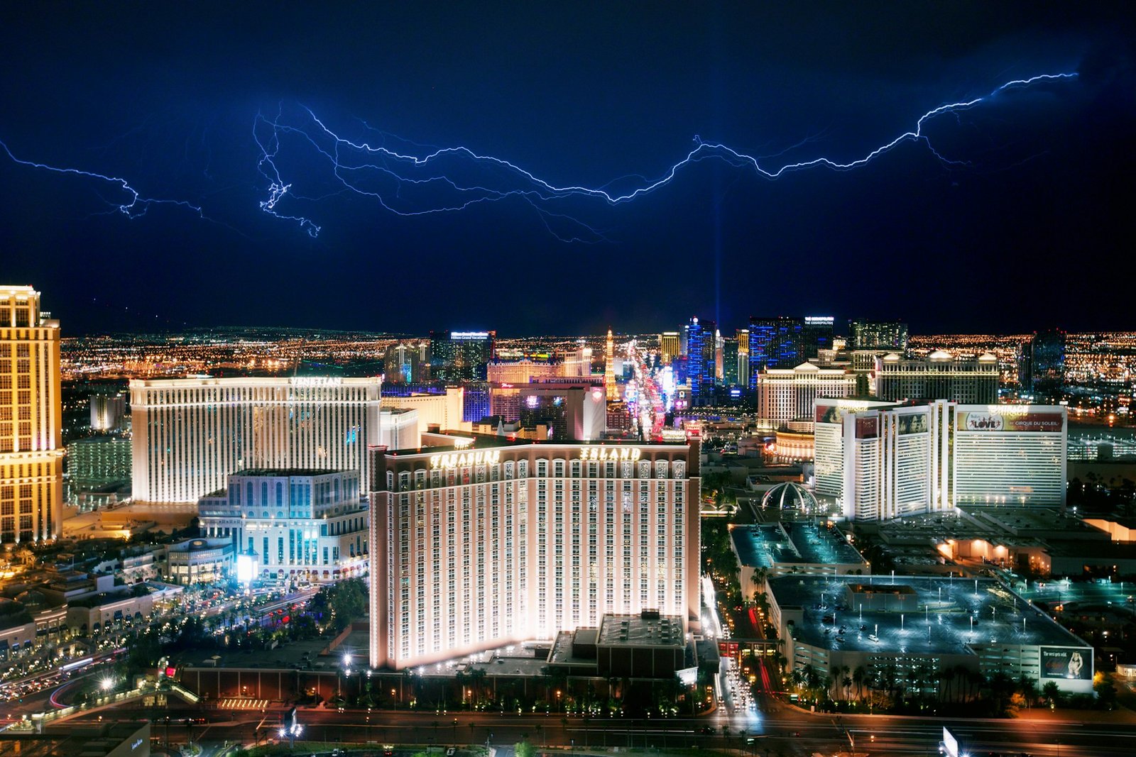 Thunderstorm above Las Vegas